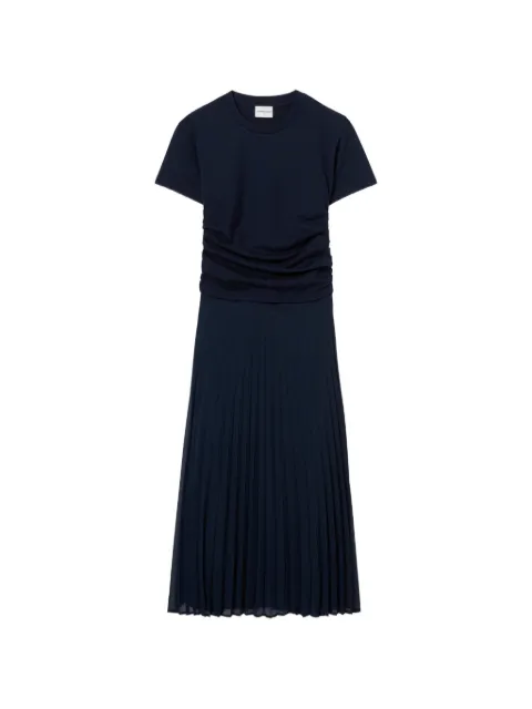 Claudie Pierlot Trompe-l'œil midi dress Blue CFPRO03134