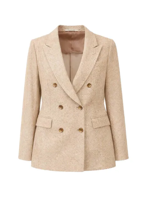 Tagliatore peak-lapel double-breasted blazer Neutrals JPARIGI10B340311EA801