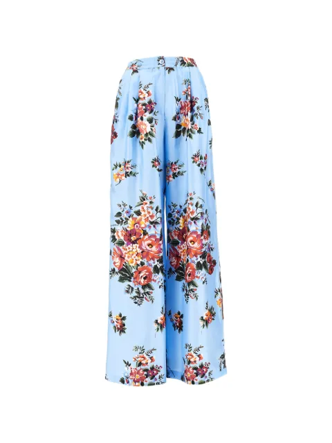 Dolce & Gabbana floral-pattern trousers Blue FTDIVTIS11I