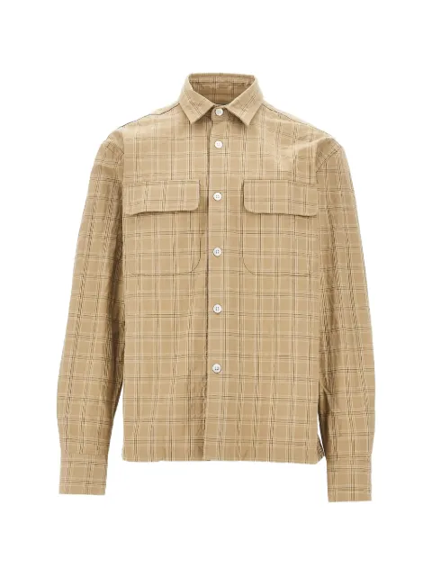 Foret long sleeve shirt Neutrals F1037KHAKICHECK