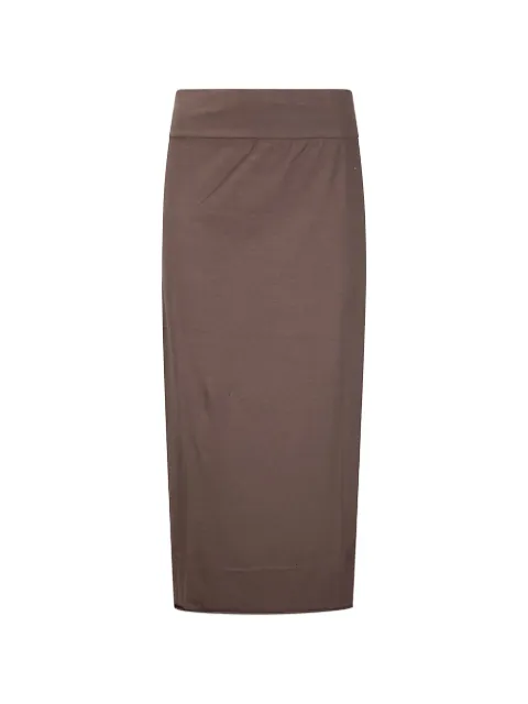 Labo Art slim-fit elasticated midi skirt Brown L962SG007000926S