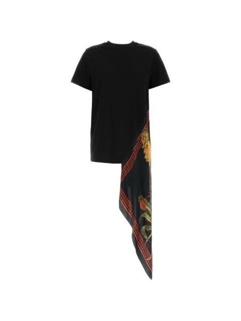 Blumarine floral-print panelled T-shirt Black 2T132A