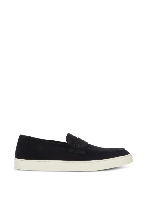 Doucal's suede slip-on loafers Blue DU3546STEVUY009EB00
