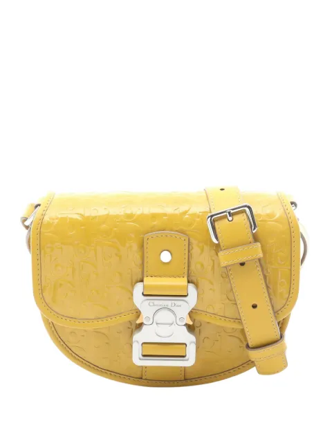 Christian Dior Pre-Owned 2010-2026 Mini Oblique Patent Gallop crossbody bag Yellow D0Y7T9R8TXBMOB7V