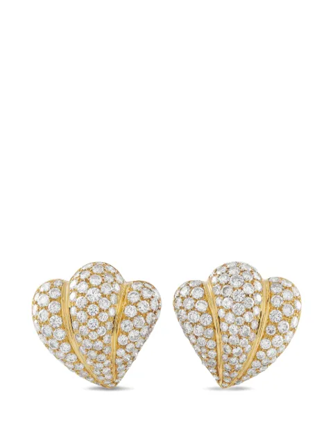 LB Exclusive Shell diamond earrings Gold MF18012726