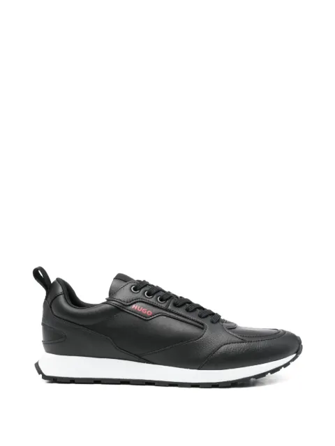 HUGO logo-print leather sneakers Black 50557863