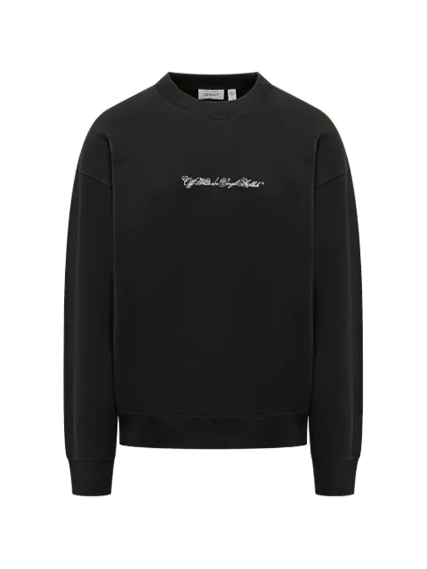 Off-White script arrow crewneck Black 44MBA054S26F001001