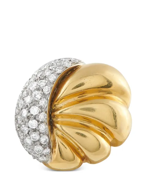 LB Exclusive seashell-shape diamond earrings Gold MF04011926