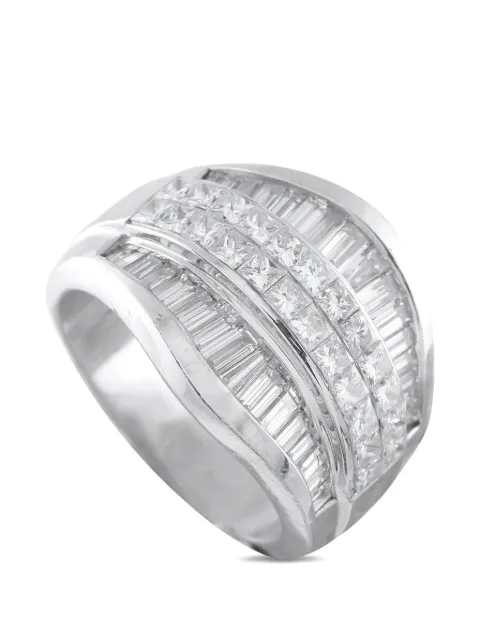 LB Exclusive diamond-embellishment ring Silver MF01012026
