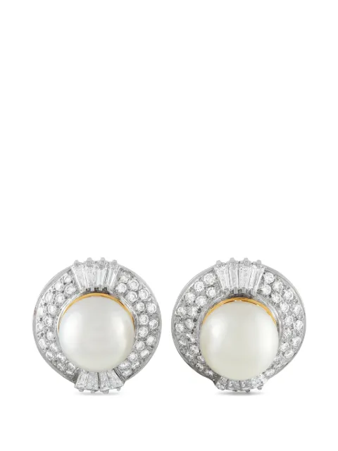 LB Exclusive pearl-embellishment earrings Silver MF17012726