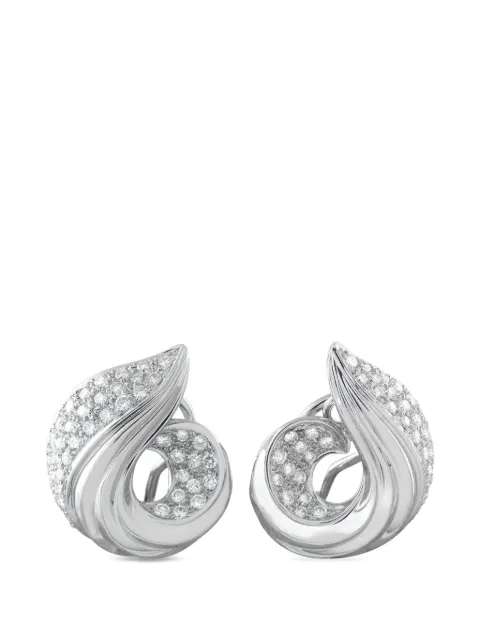 LB Exclusive diamond-embellishment earrings Silver MF31011626