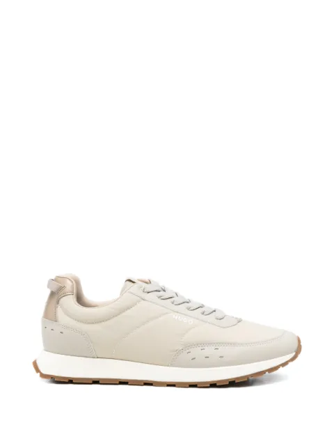 BOSS running-inspired trainers with zigzag detailing Neutrals 50557840