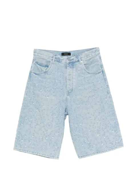 Purple Brand beaded-embellished shorts Blue P070PSSB326