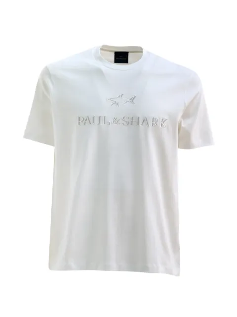 Paul & Shark logo-embroidered T-shirt White 26411012