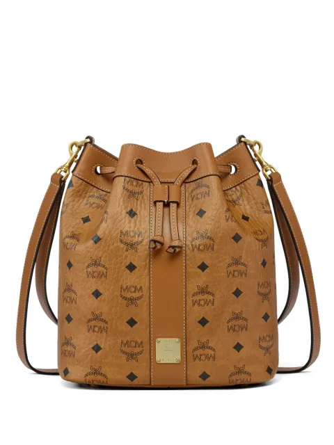 MCM Dessau bucket bag Neutrals MWDGSDU03