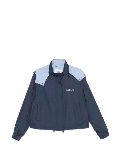 Iceberg logo-patch jacket Blue 26EI2P0O0116402