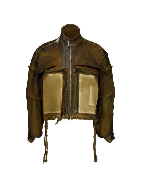 Ottolinger cropped denim jacket Green 11070391001