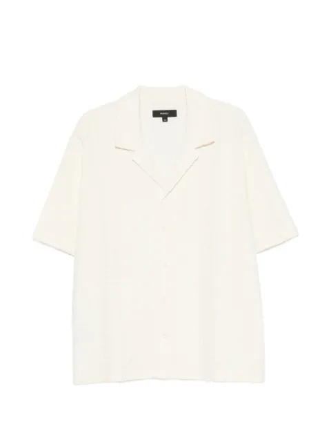 Purple Brand logo-embossed shirt Neutrals M1108TWWP326