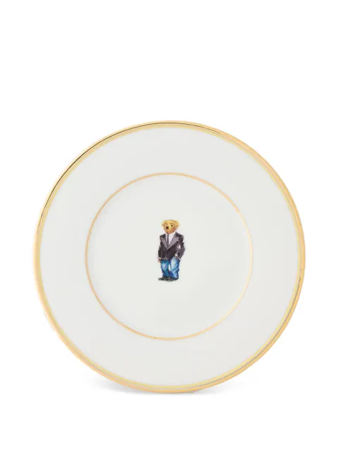 Ralph Lauren Home Wilshire tux bear plate set White 680P06320001