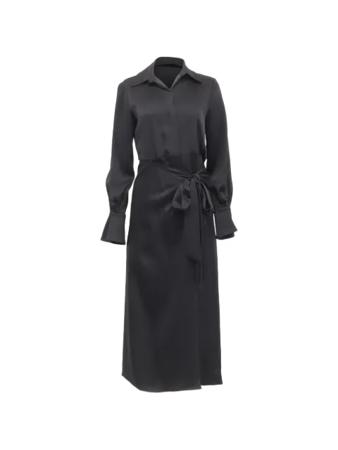 SIMKHAI Samba belted midi dress Black GILTPUUSCL651877W