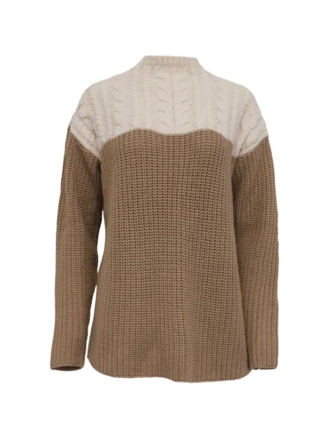 SANDRO cable-knit jumper Brown GILTPUUSCL680392W
