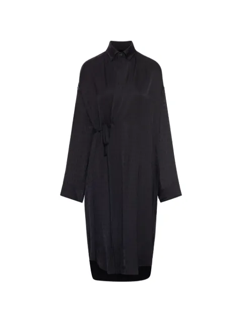 Balenciaga wrap midi dress Black 857339TTO54