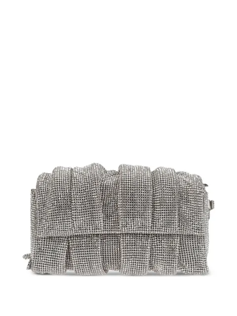 Benedetta Bruzziches Iris rhinestone-embellished mesh shoulder Silver 0125019