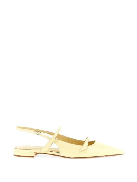 Alexandre Birman Tita patent leather slingback flats Yellow B060600001XFXVX2DNN