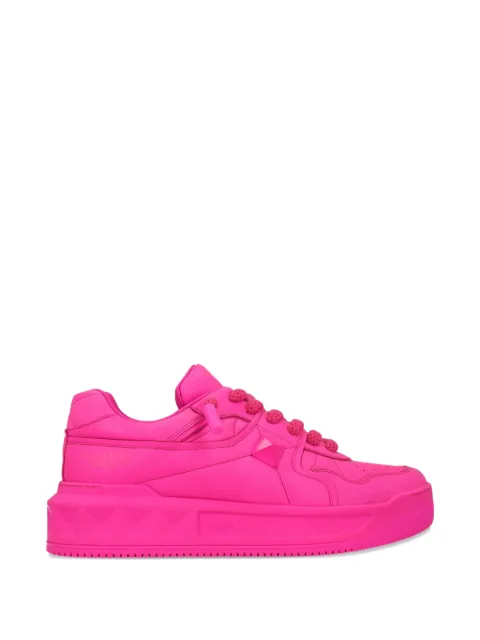 Valentino Garavani Pre-Owned One Stud XL leather sneakers Pink MU25100916