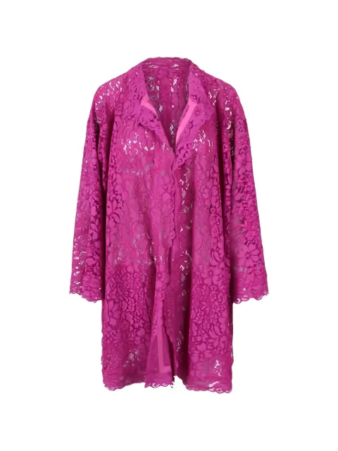 Gianluca Capannolo floral lace coat Pink 26EM305200