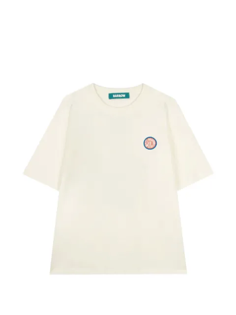 BARROW Jewel Edition cotton T-shirt Neutrals S6BWUATH137