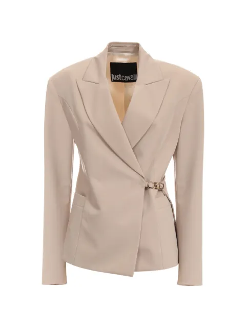 Just Cavalli buckle-detail blazer Neutrals 80PAQ715N0705727