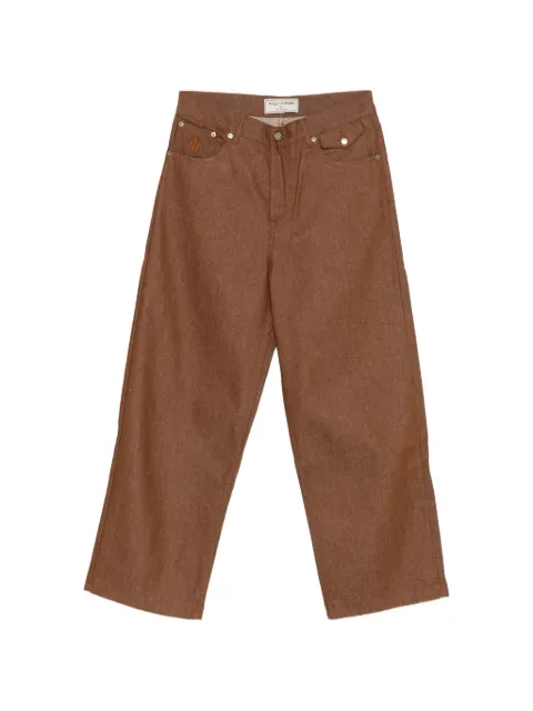 WALK IN PARIS baggy denim trousers Brown BROWNDENIMBAGGY