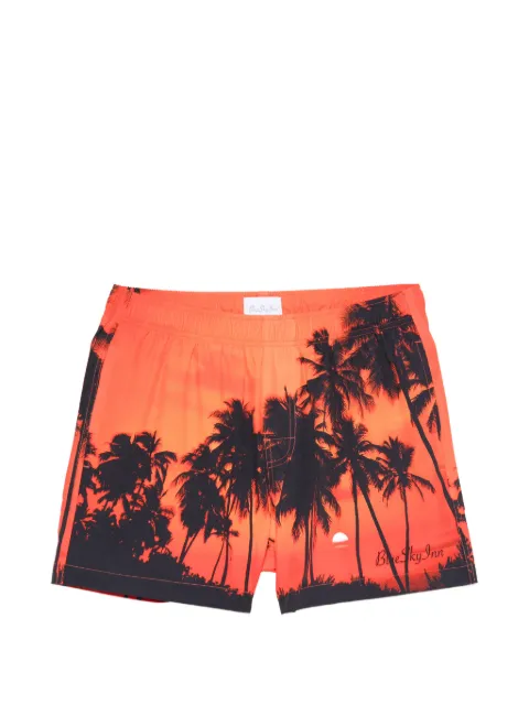 BLUE SKY INN sunset palms swim shorts Orange BS026SW001