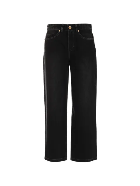 Just Cavalli cropped denim jeans Black 80PAB5S7CDWCE