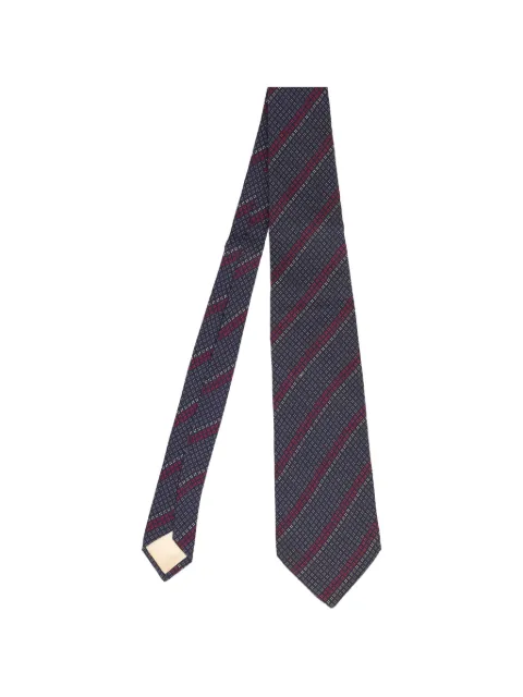 Saint Laurent Pre-Owned striped tie Blue 16122508