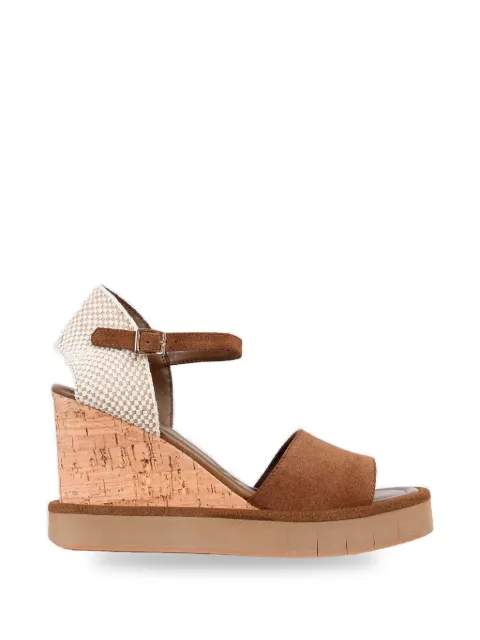 Palomitas By Paloma Barcelò Eileen suede wedge sandals Brown 311602