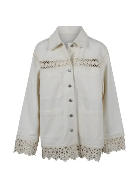 Sea crochet-trim denim jacket Neutrals SS26103