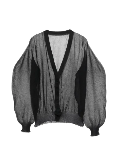 Issey Miyake V-neck cardigan Black IM58KO305