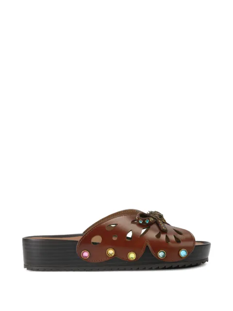 Kurt Geiger London Boho Butterfly flat sandals Brown 5596630109