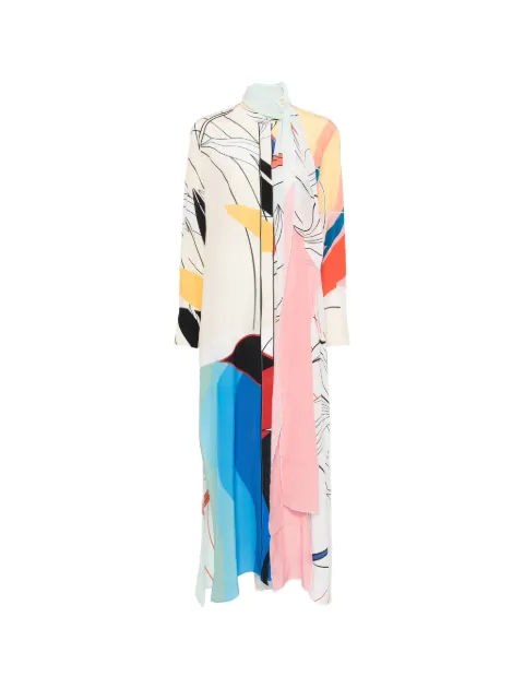 F.R.S For Restless Sleepers printed maxi dress White AB000883TE00897