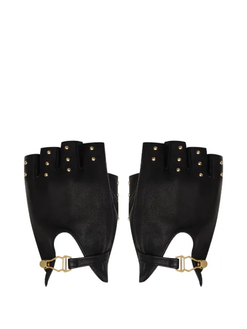 Maison Close studded leather mittens Black 564624
