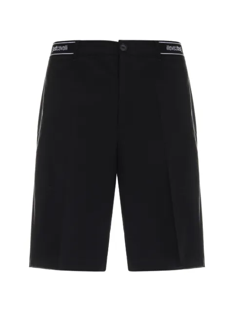 Just Cavalli logo-waistband shorts Black 80OAD112N0705