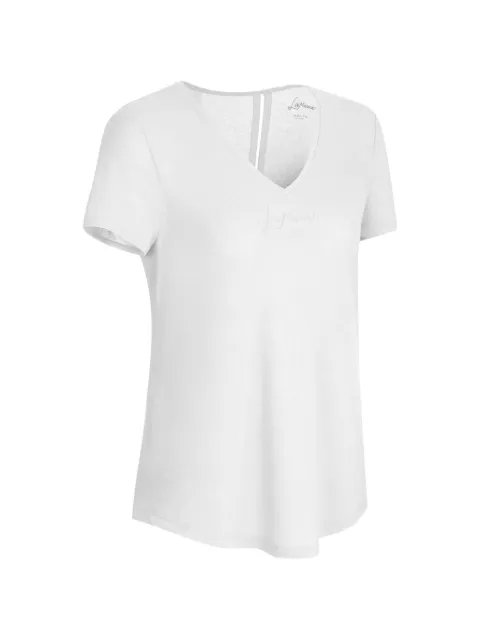 LAMUNT Tina V-neck cotton T-shirt White 8550174