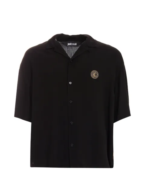 Just Cavalli short-sleeve logo shirt Black 80OALF06CNF04