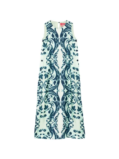 F.R.S For Restless Sleepers floral buttoned maxi dress Green AB008782TE00895