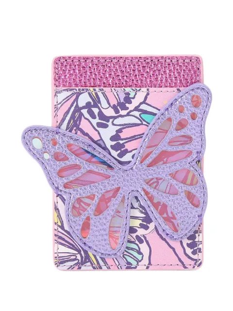 Kurt Geiger London butterfly-motif printed card holder Pink 5605295019