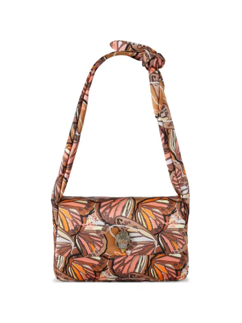 Kurt Geiger London Kensington Knot butterfly-print shoulder bag Brown 5586939689
