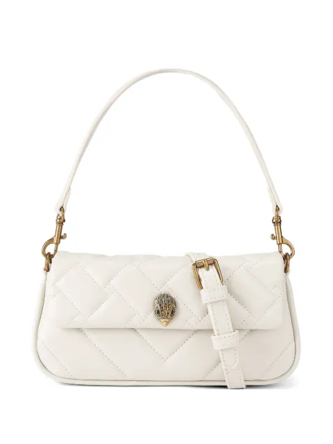 Kurt Geiger London Pickle quilted eagle-head clutch bag White 5579241109