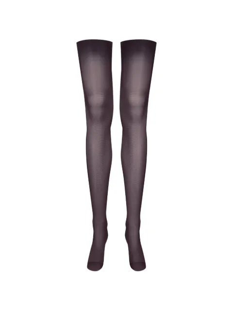 Maison Close cut curled stockings Grey 564987